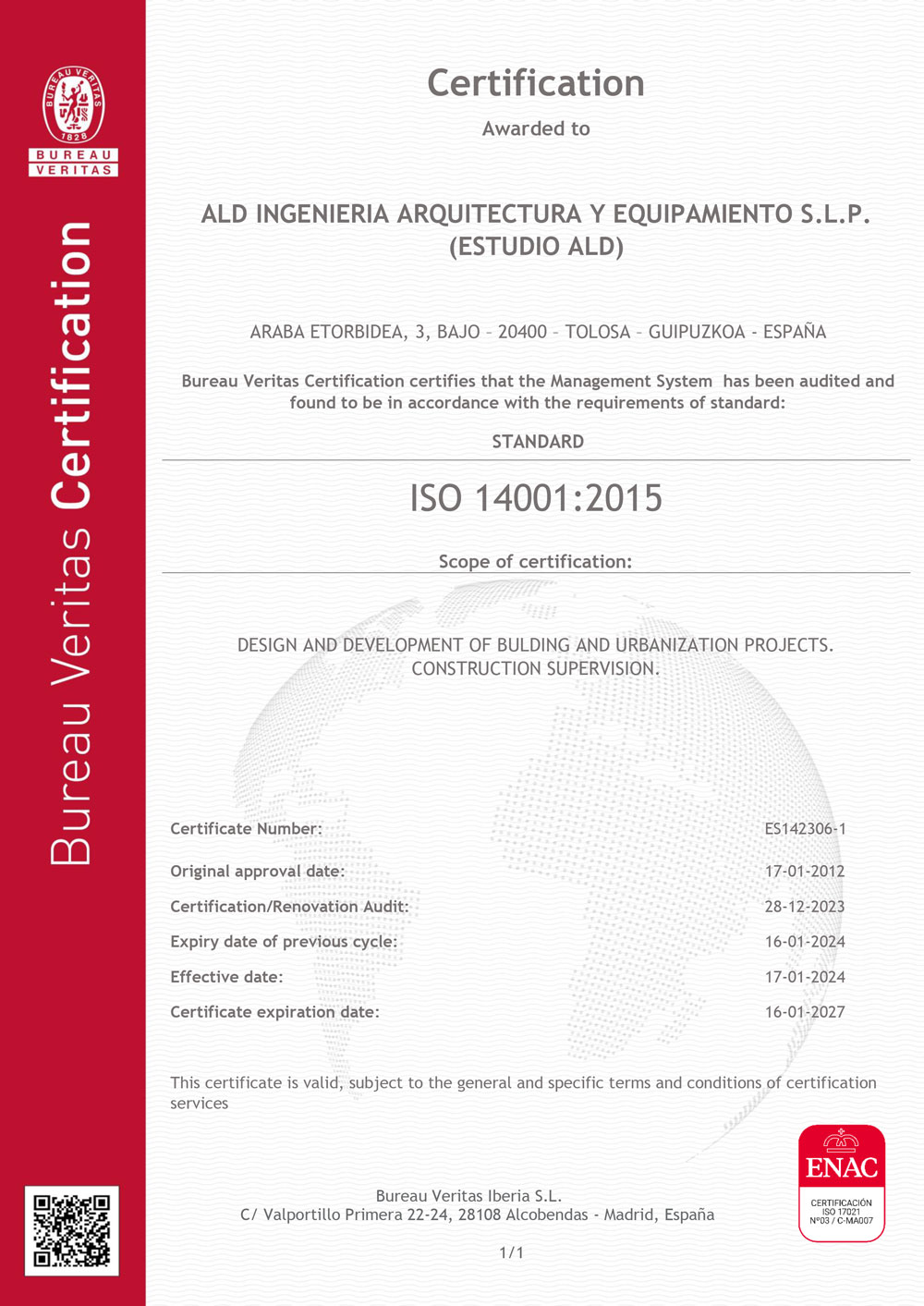 Certificado ALD