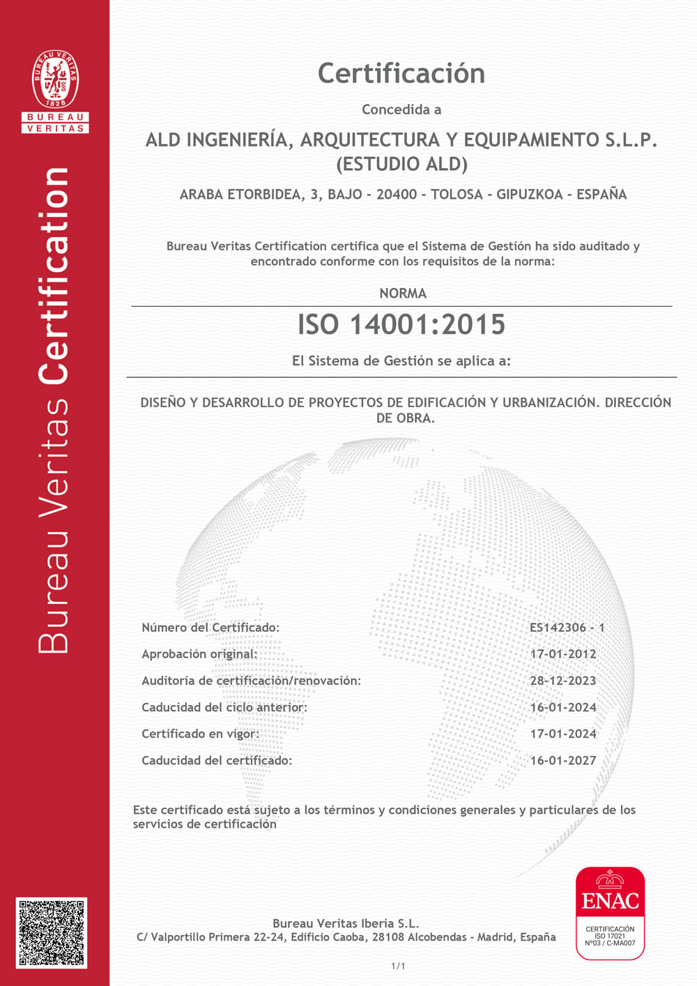 Certificado ALD