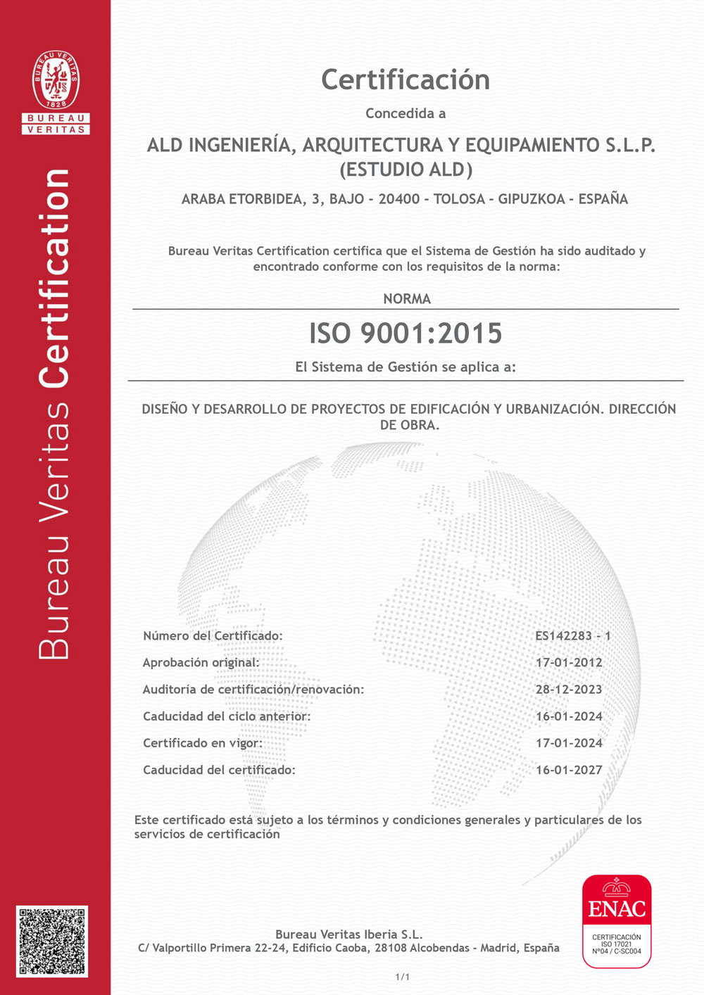 Certificado ALD